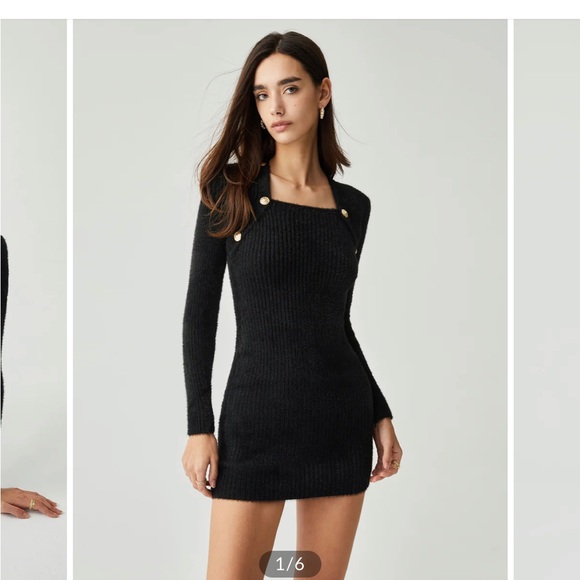 NWT Black Commense sweater dress - Picture 1 of 7